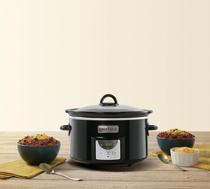 Crock-Pot® 4-Quart Digital Countdown Slow Cooker, Black