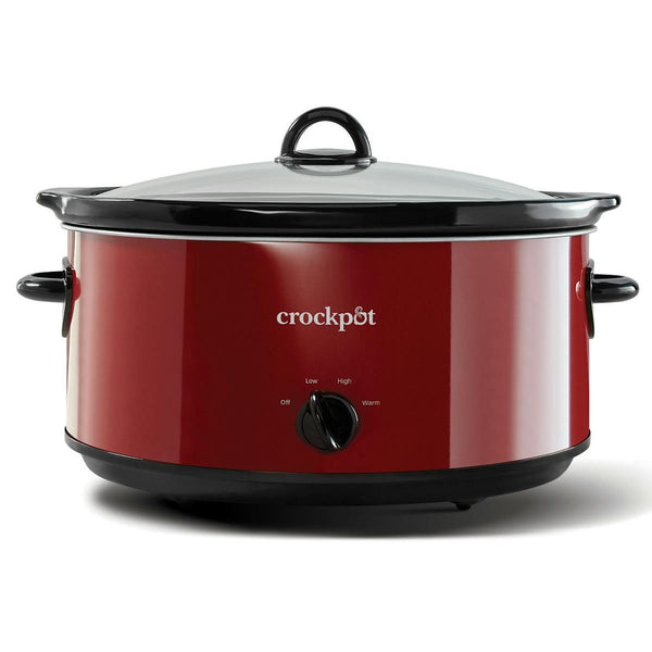 Crock-Pot® Manual 8-Quart Slow Cooker, Red Polished