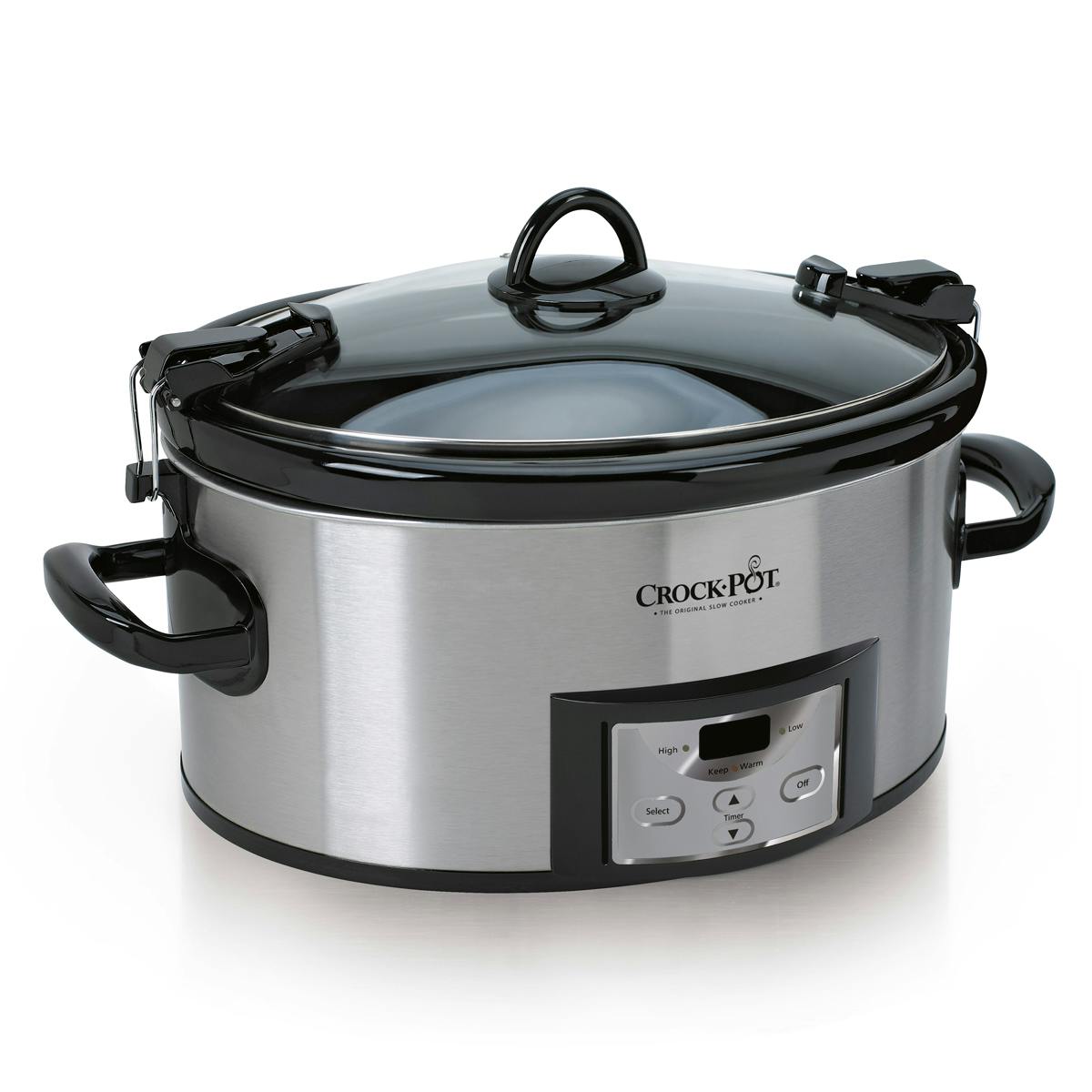 Crock-Pot® Programmable 6.0-Quart Cook & Carry® Slow Cooker, Stainless Steel