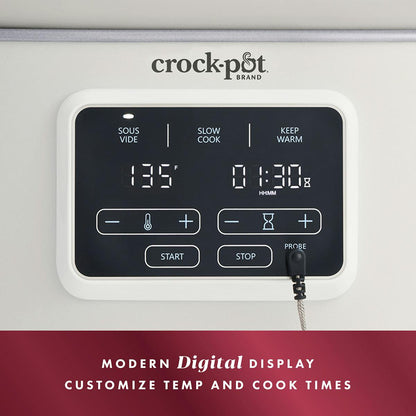 Crock-Pot® Programmable 6-Quart Slow Cooker with Sous Vide, Oat Milk