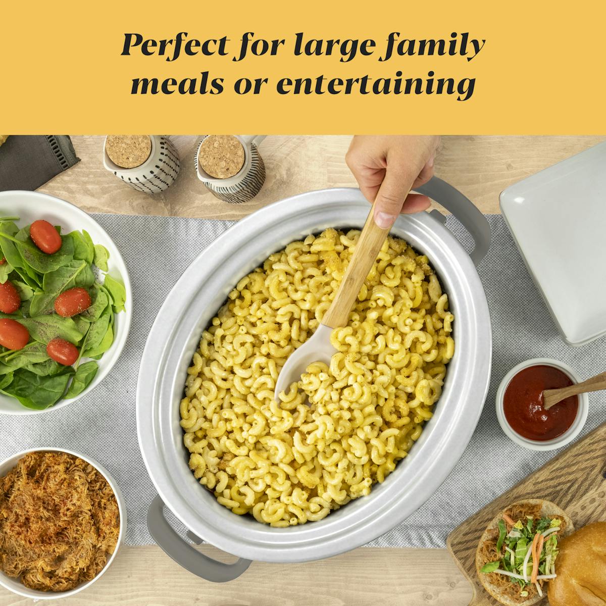 Crock-Pot® Programmable 7-Quart Cook and Carry Slow Cooker, Grey